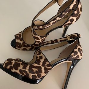 Michael Kors Georgia open toe leopard print sandal